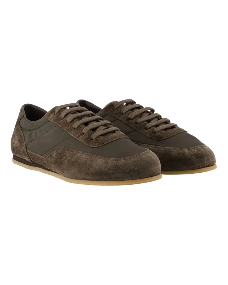 Common Projects Men's Minimal Slip Sneakers -  Leather Brown Calfskin Shoes Brown