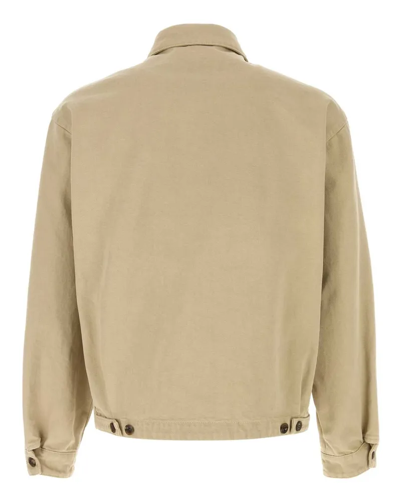 Prada Men's Sand Denim Jacket Exterior. Cotton Giubbini Beige