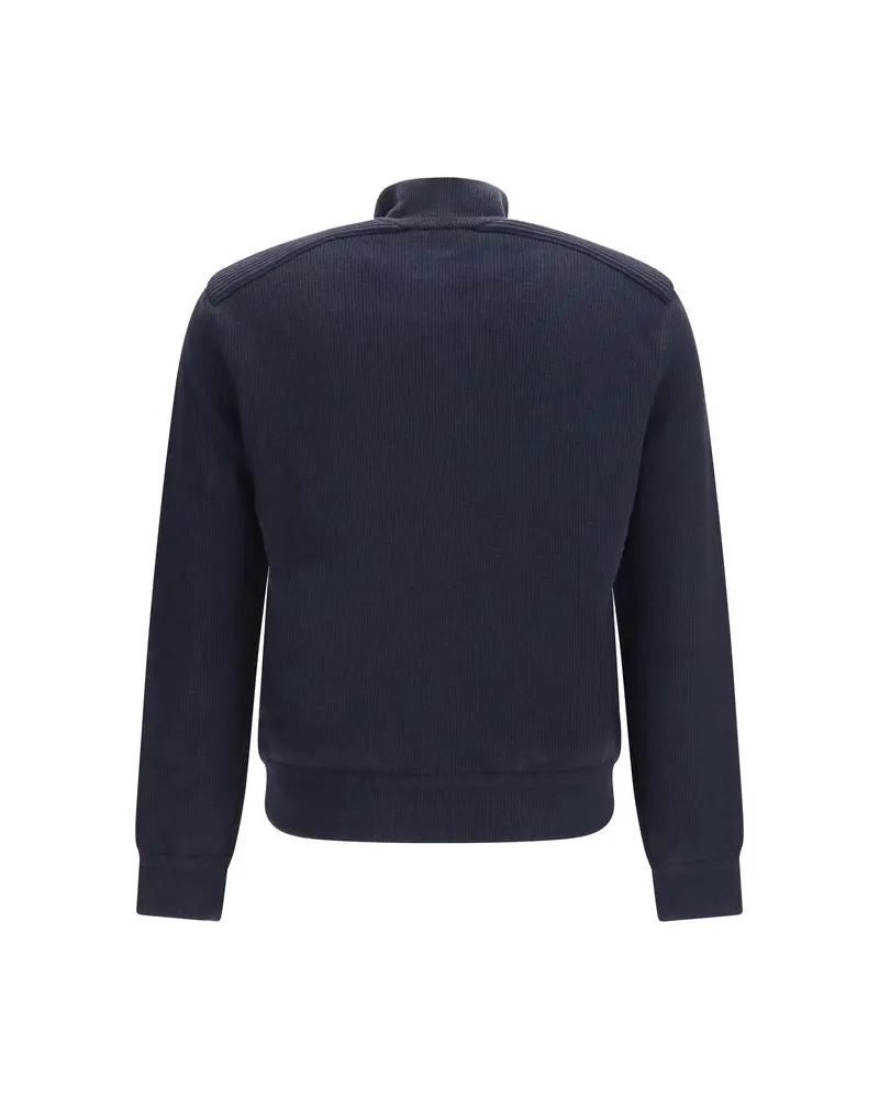Moncler Men Blue Wool Oves Aries Sweatshirt Clothing Navy