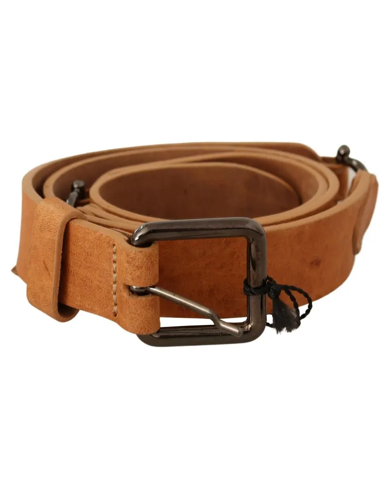 CoSTUME NATIONAL Women's Light Brown Buckle Waist Belt Brown