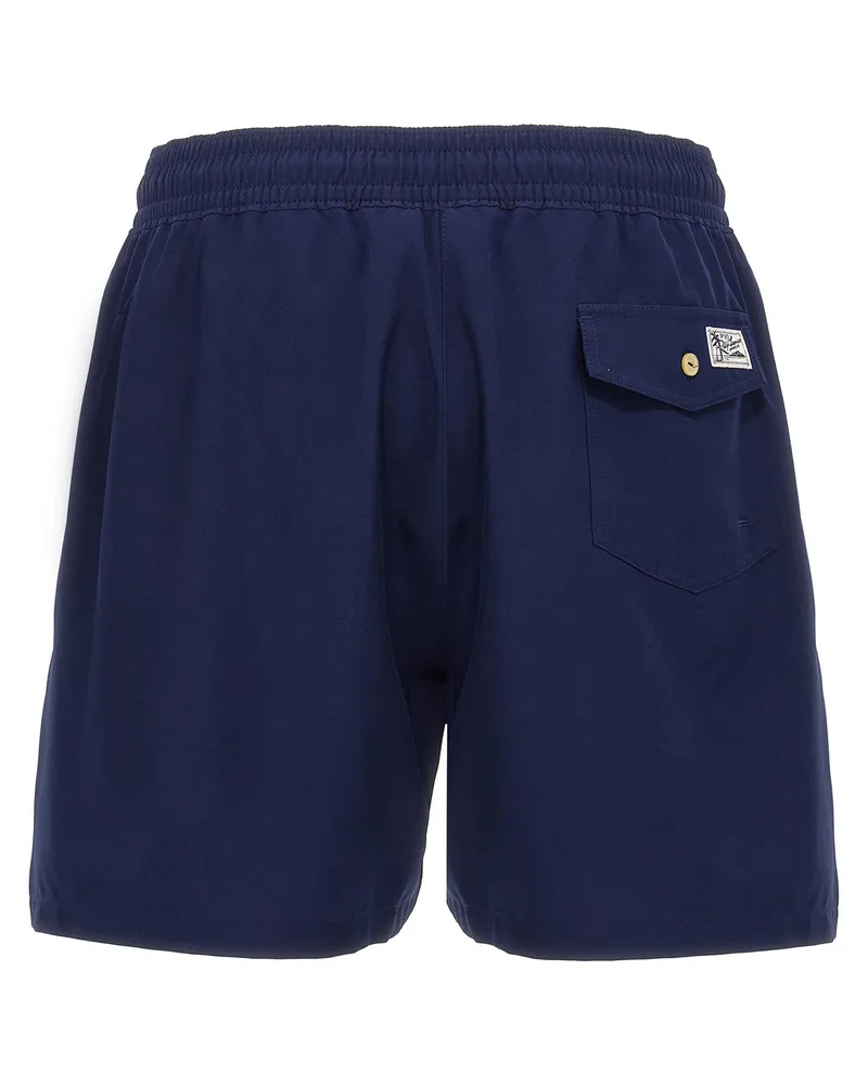 Ralph Lauren Logo-Embroidered Swim Shorts — navy Navy