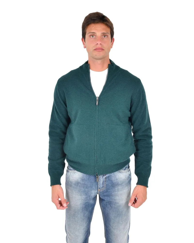 Drumohr  Men's Reversible Cashmere Jacket Green Green