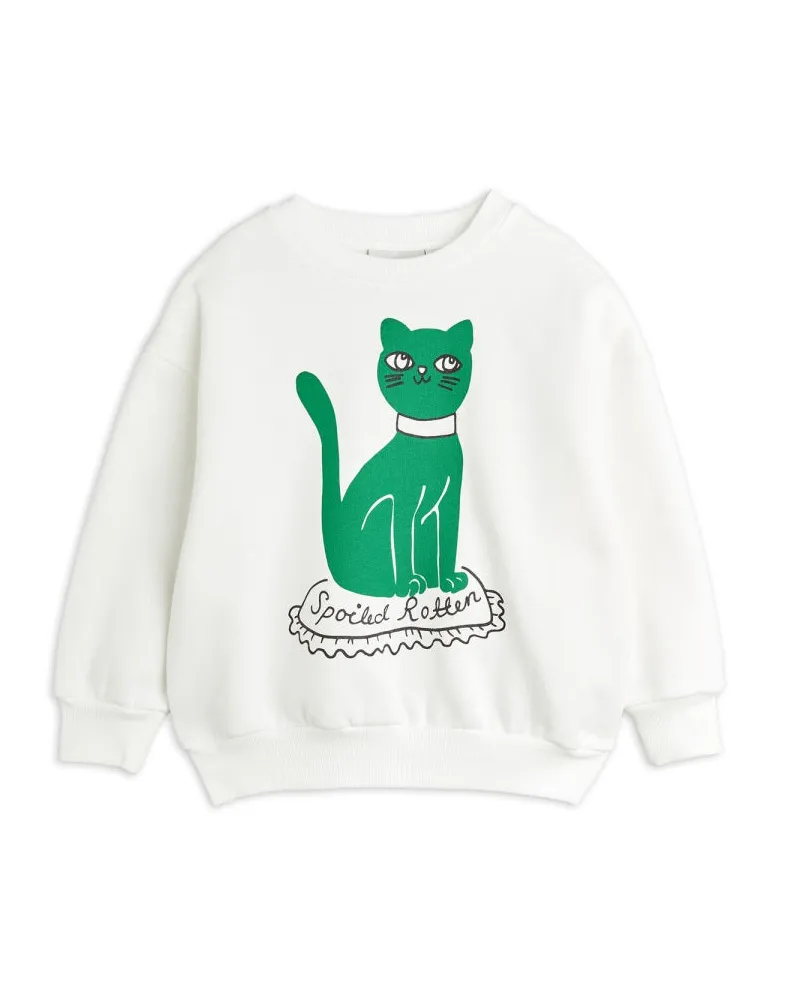 Mini Rodini Cat SP Sweatshirt — White White
