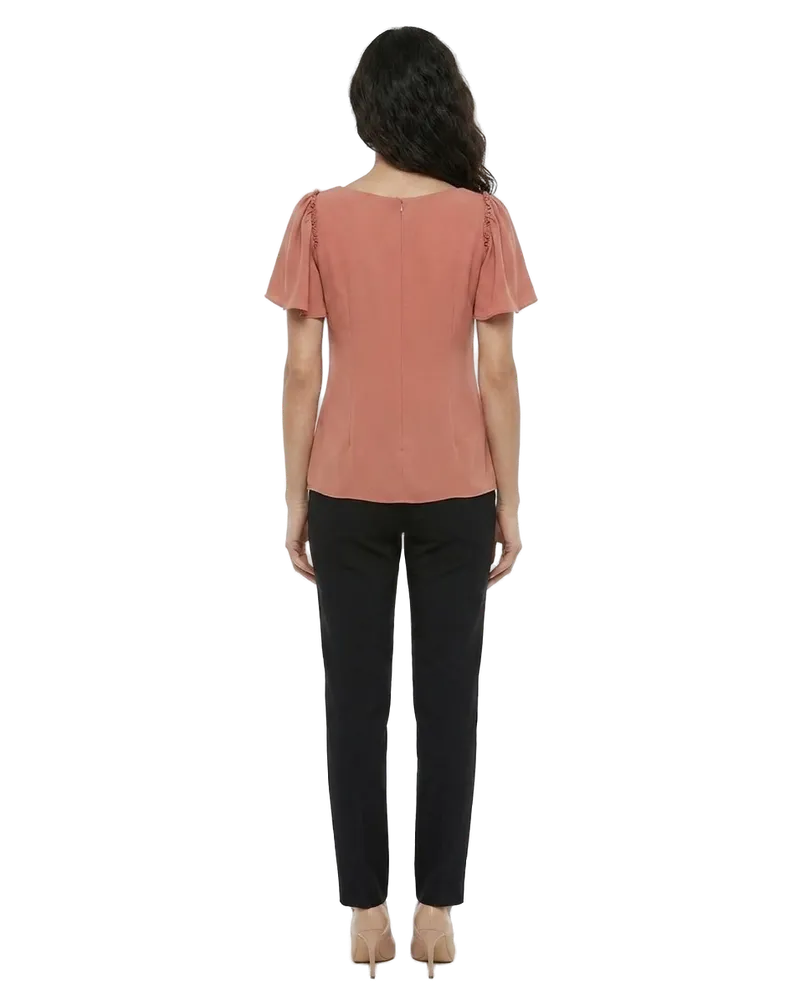 Dolce & Gabbana Women's Orange Acetate Blouse Rose