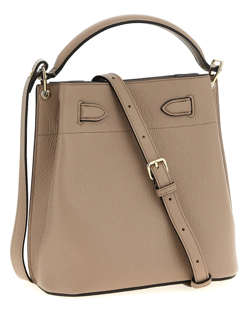 Mulberry Islington Leather Bucket Bag — Beige Beige