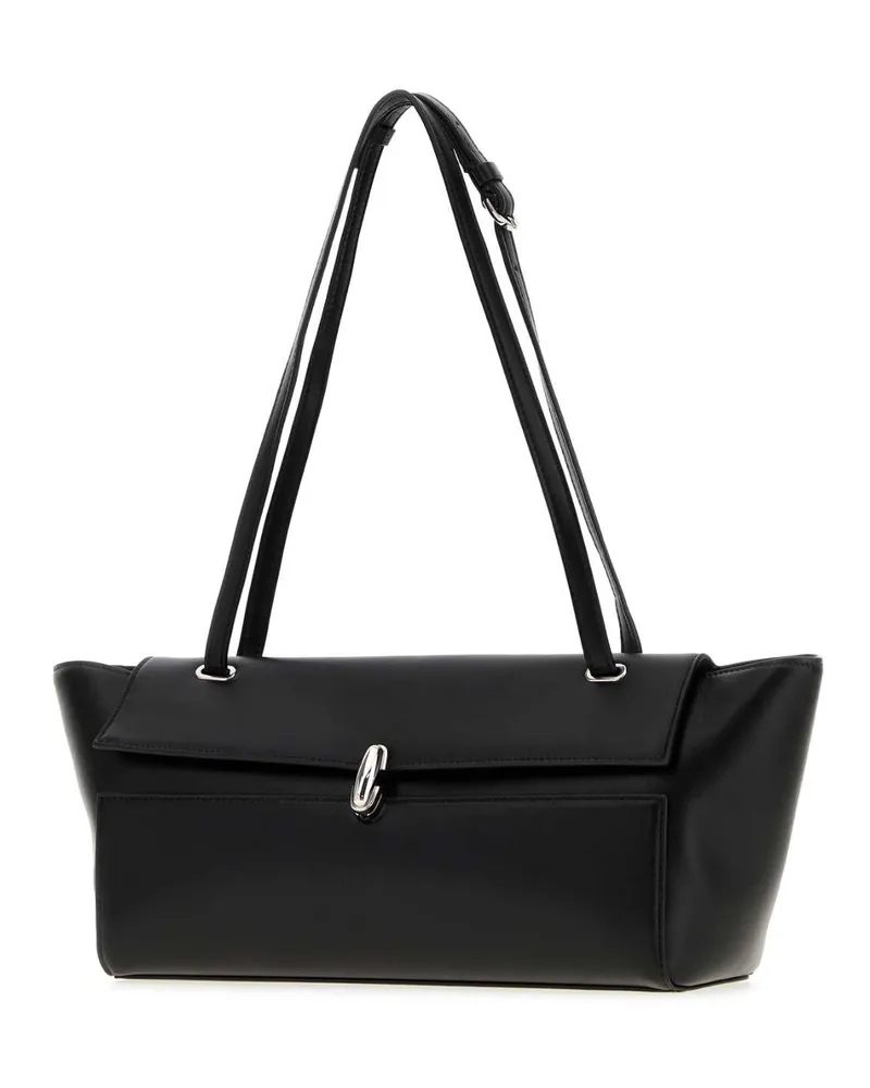 SAVETTE Trapeze Shoulder Bag — Black Black