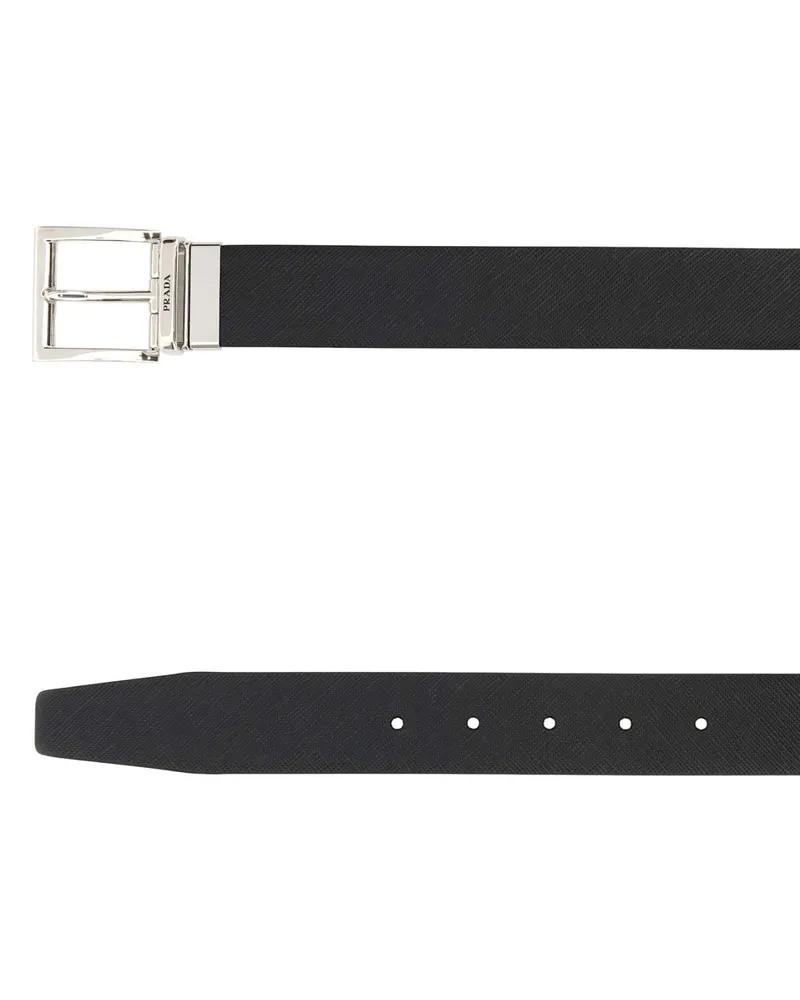 Prada 2cc004053 F0xcr Nerocaffe Calfleather Cinture Nerocaffe' Belt Black