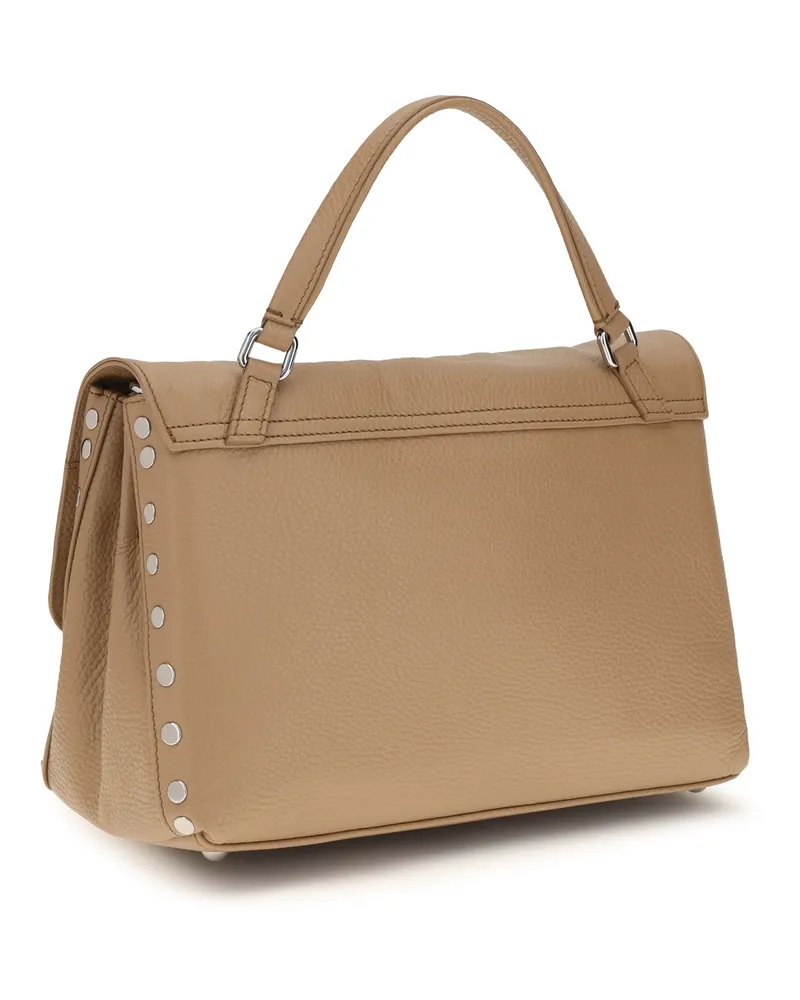 Zanellato Women's Handbag Postina Daily Brown Cantucci Calf Leather Shoulder Bags Brown