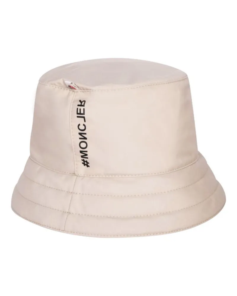 Moncler Women's Grenoble Day-Namic Logo Bucket Hat Beige Accessories > Beanies Beige