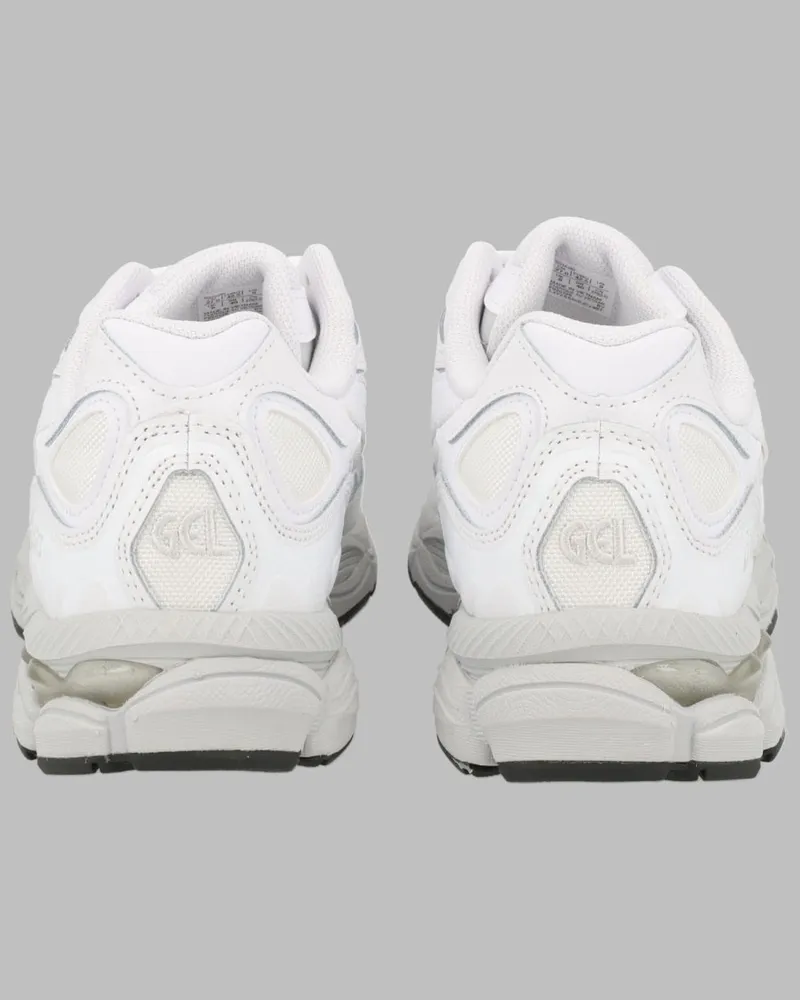 Asics Unisex Sneakers Gel-Nyc White Leather And Textile Trainers White
