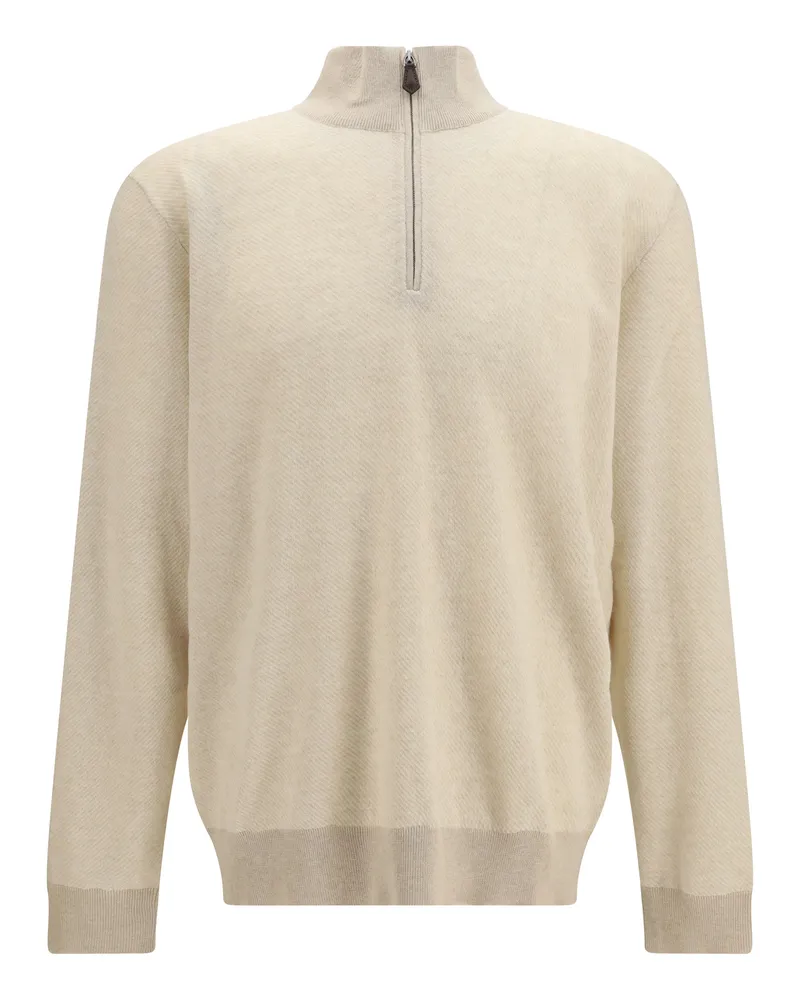 Loro Piana Roadster Sweater — Beige Beige
