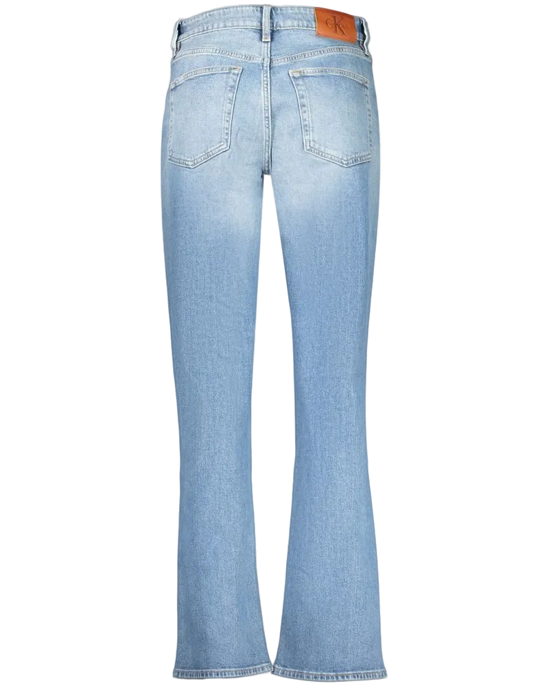 Calvin Klein High Rise Straight Jeans — Blue Blue