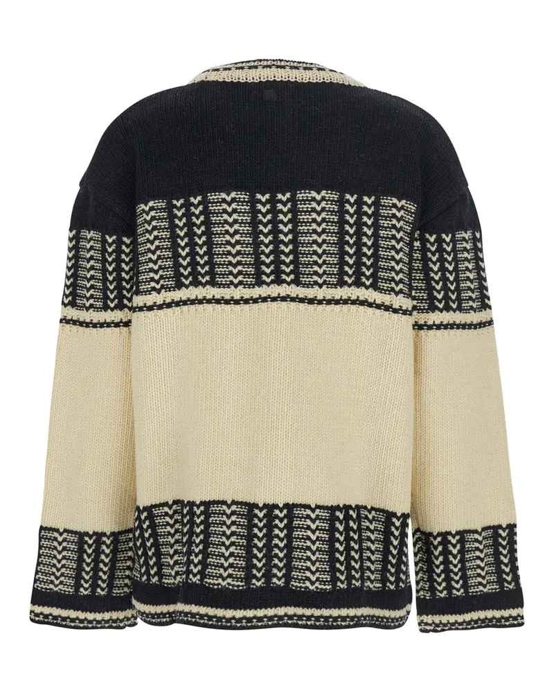 LOW CLASSIC Intarsia Wool Sweater — Multicolor Multicolor