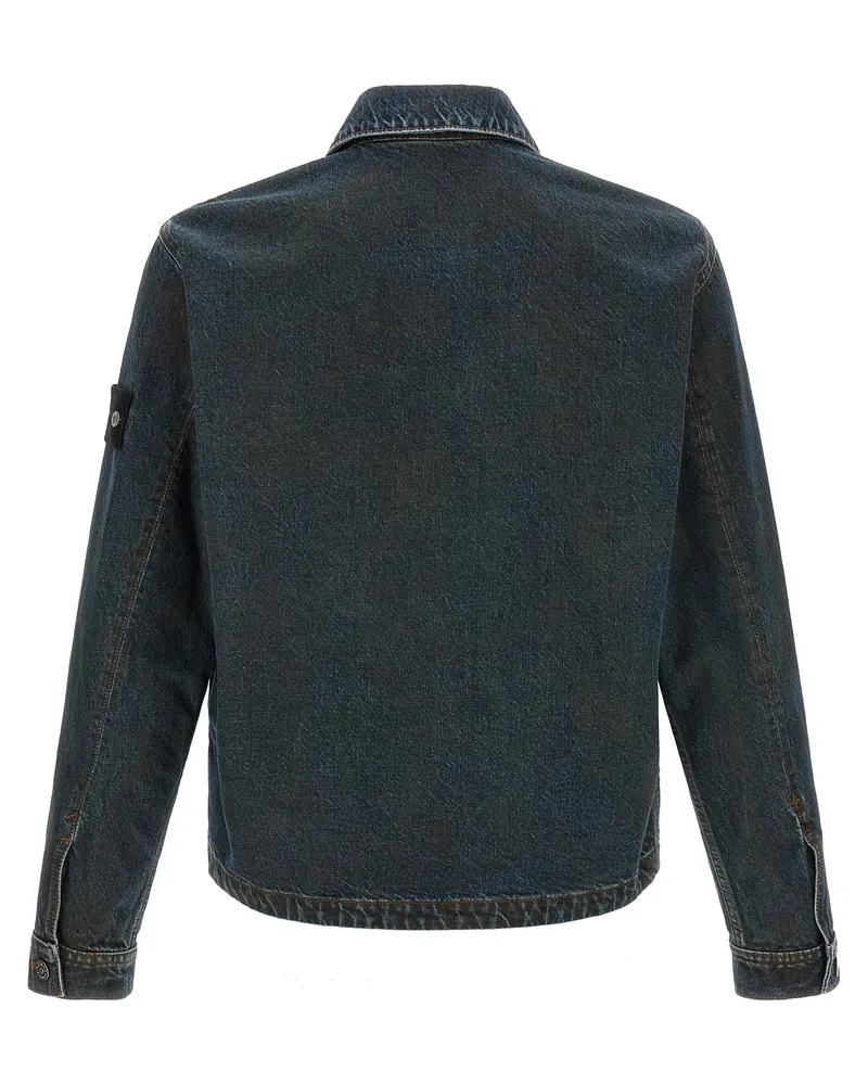 Stone Island Denim Jacket — Blue Blue