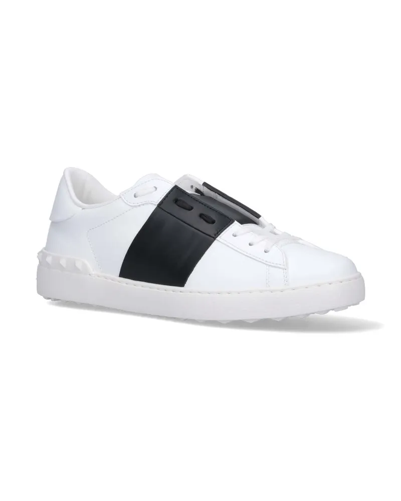 Valentino Garavani Men's Sneakers White Calf Leather White