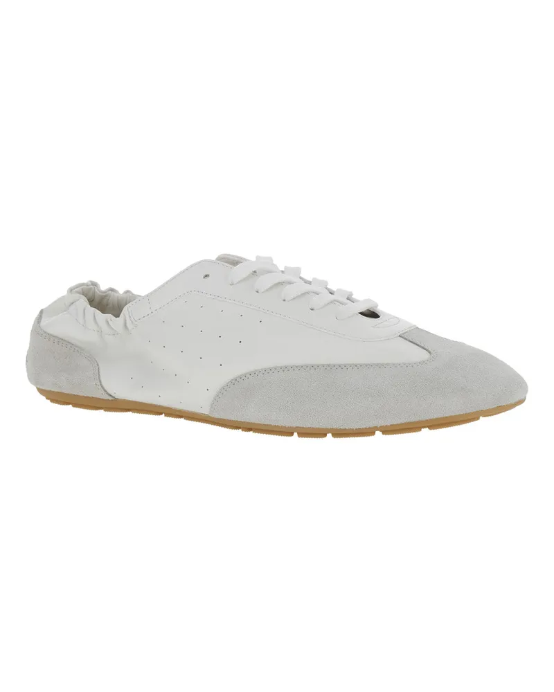 Saint Laurent Men's Sneakers Artico White Leather Lamb Trainers White