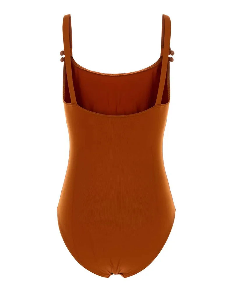 Eres Women's Orange Stretch Nylon Inspiring Swimsuit Rouille Exterior: Elastane Costumi Da Bagno Swimwear Orange