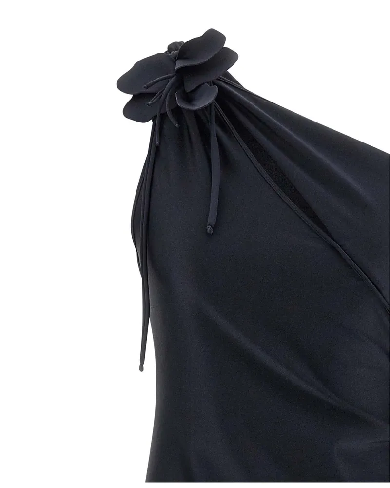 COPERNI Asymmetric One-Shoulder Midi Dress — Black Black