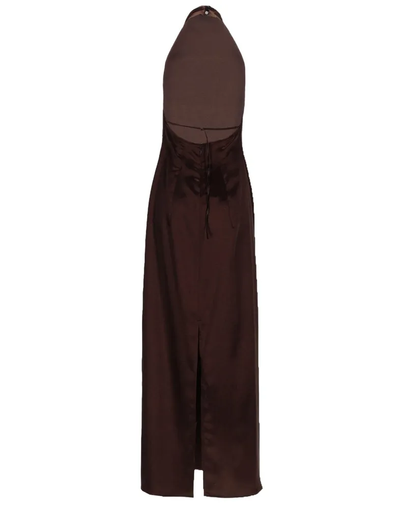 ALYSI Sleeveless Long Dress — Brown Brown