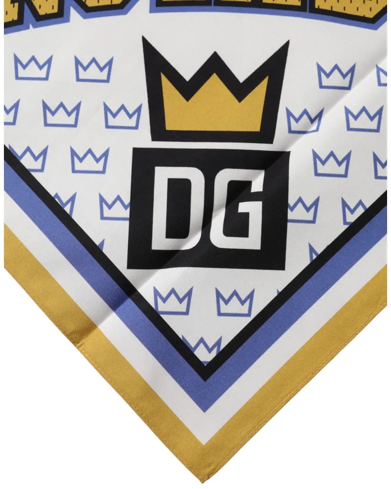 Dolce & Gabbana Multicolor Dg Royals Square Foulard Men 50cm X Scarf Multicolor