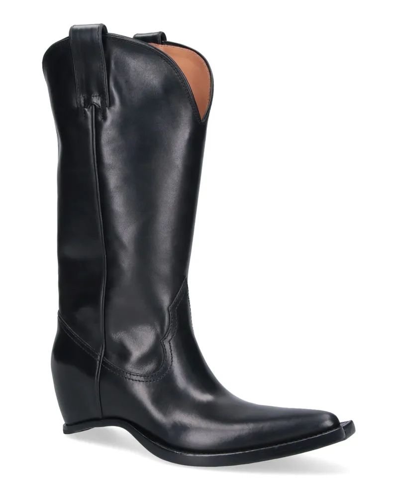 Maison Margiela Women's Boots Black Bovine Leather Black