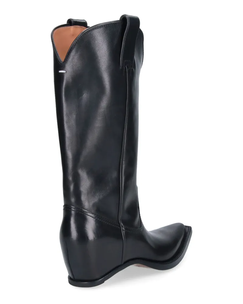 Maison Margiela Women's Boots Black Bovine Leather Black