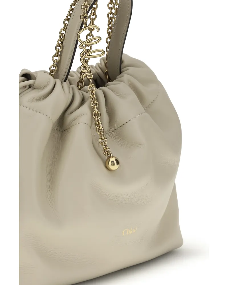 Chloé Icons Shoulder Bag — Beige Beige