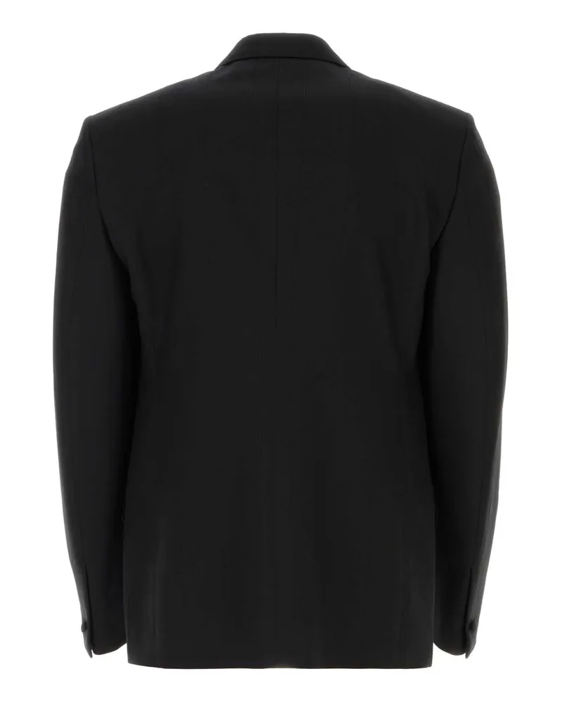 Givenchy Men's Stretch Wool Blend Blazer Black Viscose Polyester Blazers Black