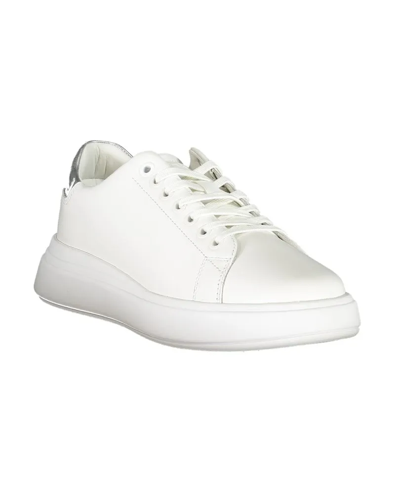 Calvin Klein Leather Sneaker — White White