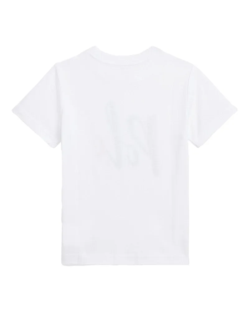 Ralph Lauren Logo-Embroidered Cotton T-Shirt — White White