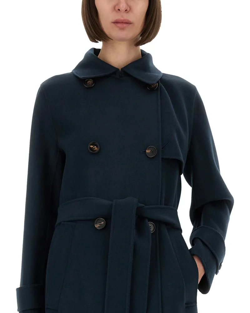 Max Mara Sem Coat — Blue Blue