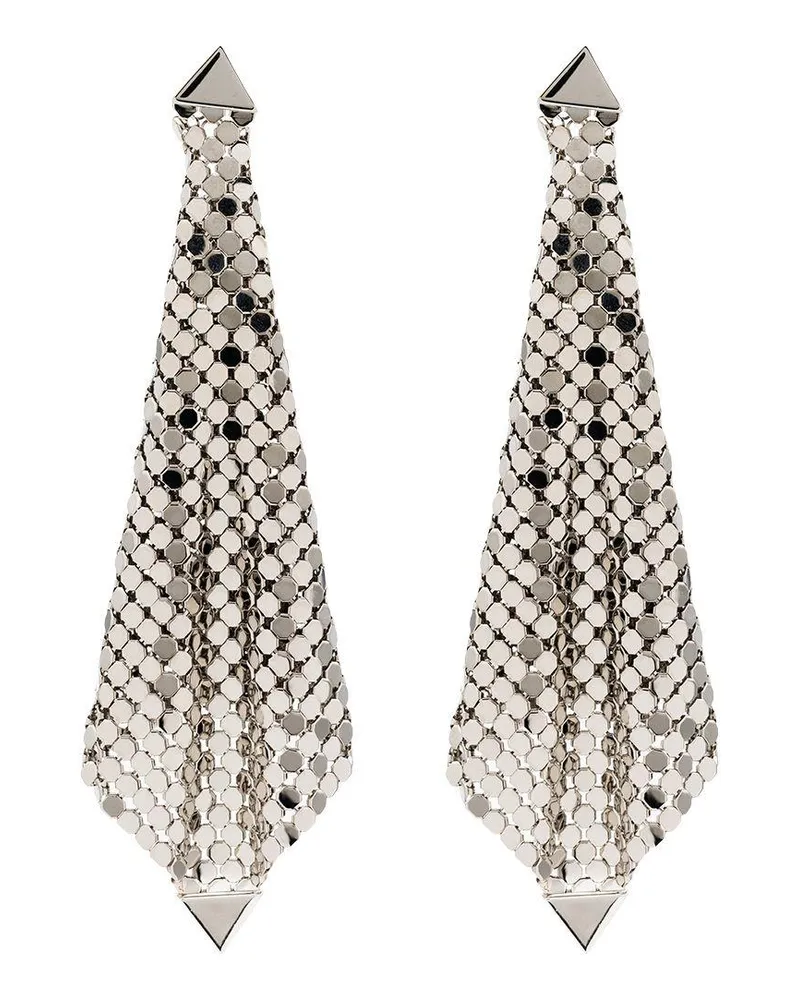 Paco Rabanne Women's Earrings Pixel Silver Aluminium Silver