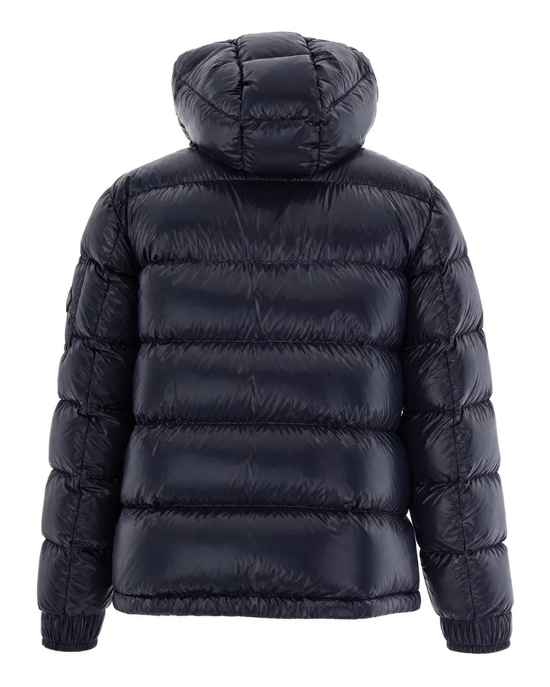 Herno Glossy-Finish Quilted Down Jacket — Navy Navy