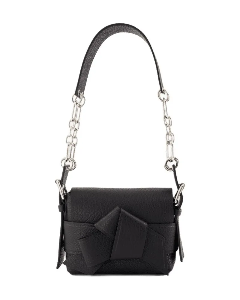 Acne Studios Women's Musubi Shoulder Bag -  Leather Black Calfskin Shoulder-Hobo-Bags Black