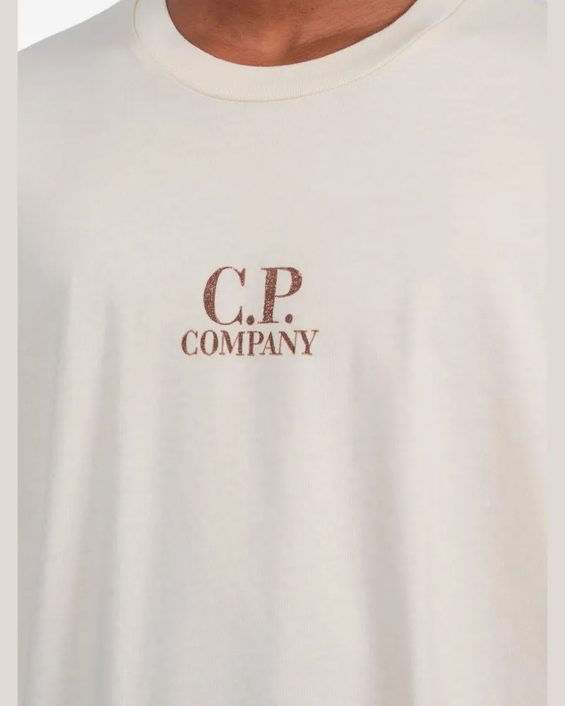 C.P. Company Men's T-Shirt Cotton Cream T-Shirts And Polos Cream