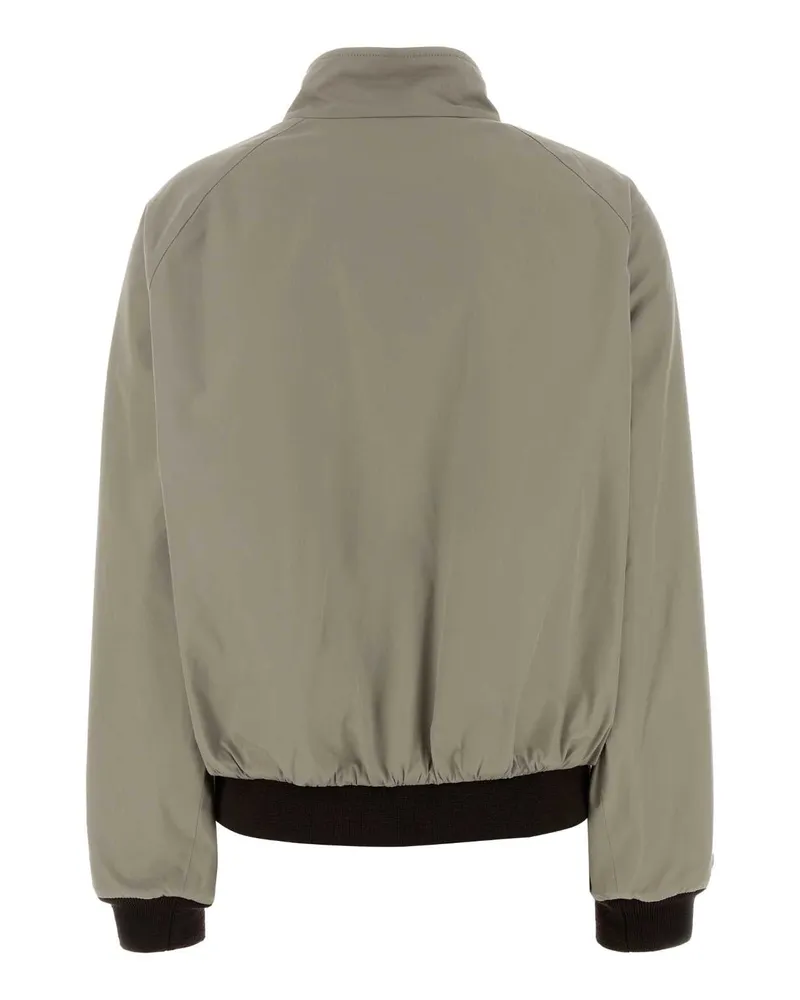 Miu Miu Women's Dove Grey Cotton Blend Reversible Jacket Argillacacaogrigio Giubbini Gray