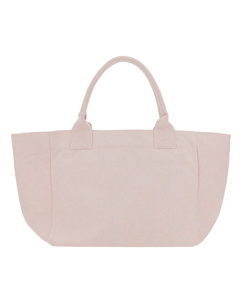 Ganni Women's Tote Bag Trapeze Medium Pink Cotton Pink