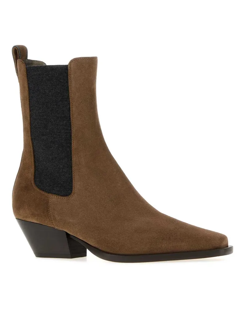 Brunello Cucinelli Ankle Ankle Boot — Brown Brown