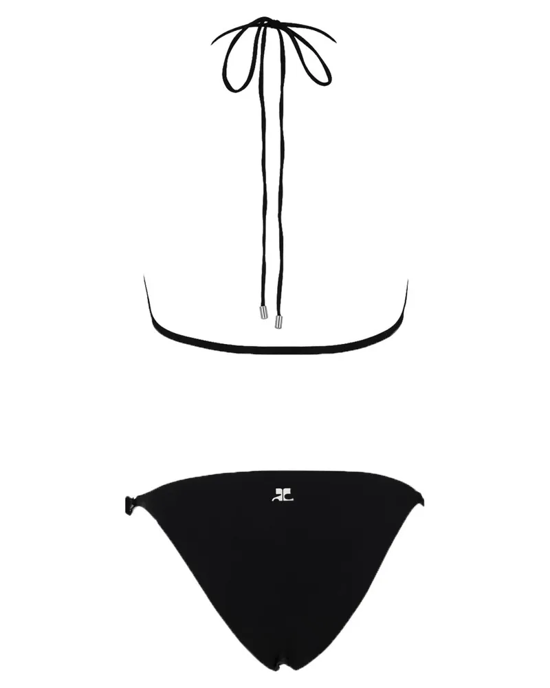 Courrèges Buckle-Detailed Stretch Polyamide Bikini Set — Black Black