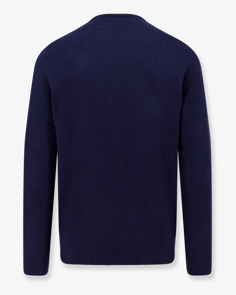 Ralph Lauren Men's Crew-Neck Wool Sweater Blue Navy