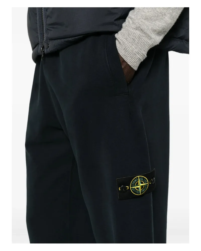 Stone Island Cotton Joggers — Black Black