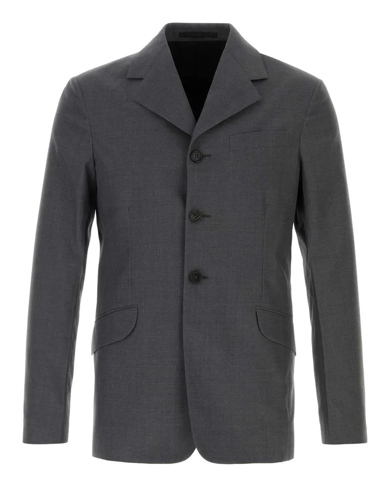 Jil Sander Men's Virgin Wool Blazer Gray Blazers Gray