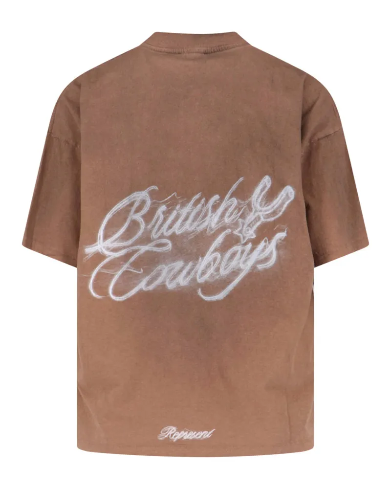 REPRESENT Men's T-Shirts And Polos Brown Cotton Brown
