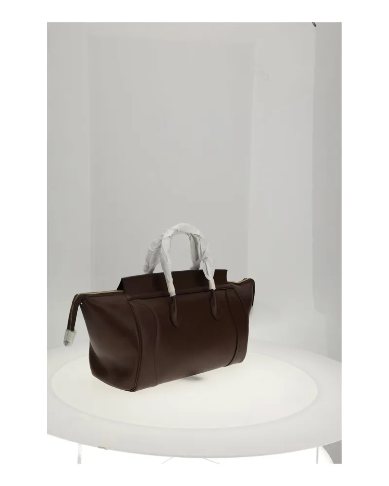 Celine Women's Shoulder Bag New Luggage Brick Leather Calf Brown