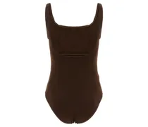 Asia One-Piece Swimsuit — Brown