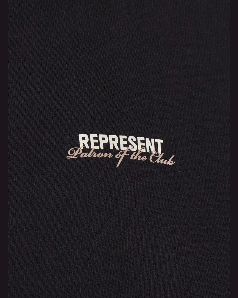 REPRESENT Men's Hoodie Patron Of The Club Black Cotton Sweatshirts Sweater Black