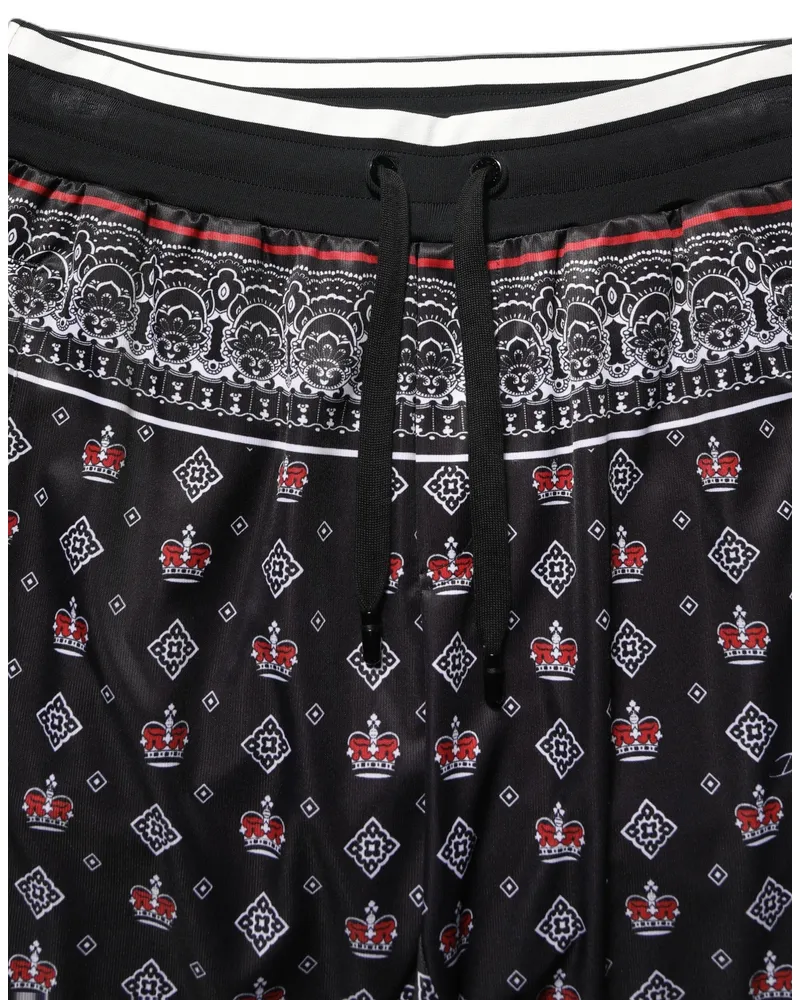 Dolce & Gabbana Men's Logo-Embellished Bandana Print Joggers Black Polyester Black