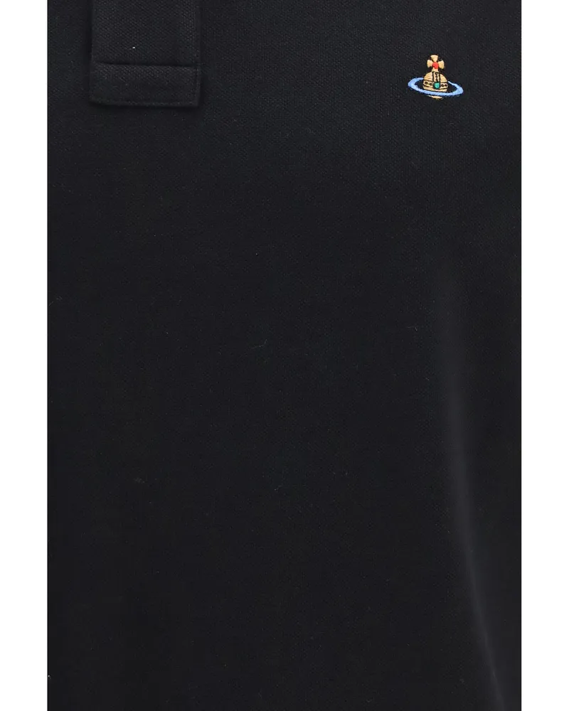 Vivienne Westwood Men's Polo Shirt Classic Black Cotton T-shirts And Polos 