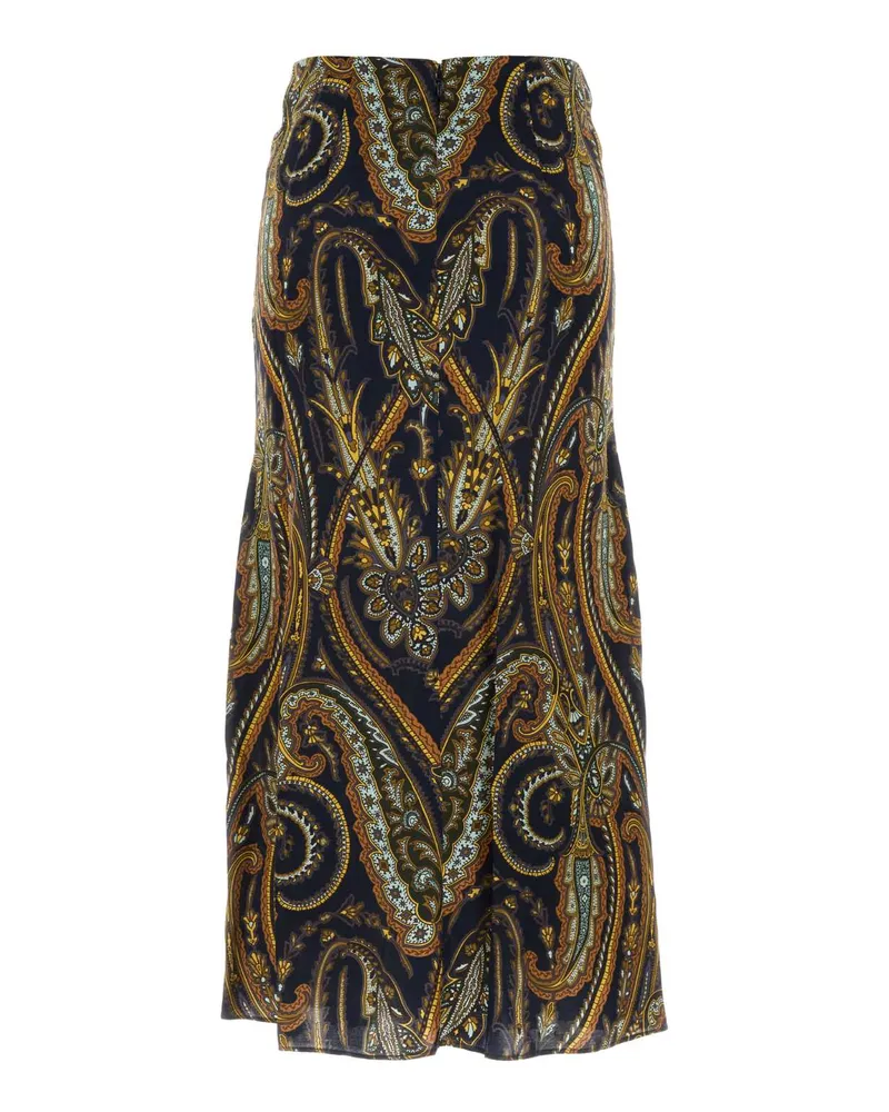 Etro Women's Midi Skirts X0883 Gonne Navy