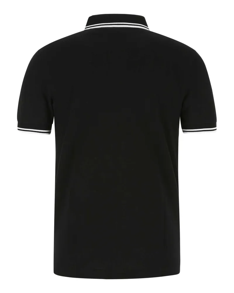 Fred Perry Twin Polo Shirt — Black Black